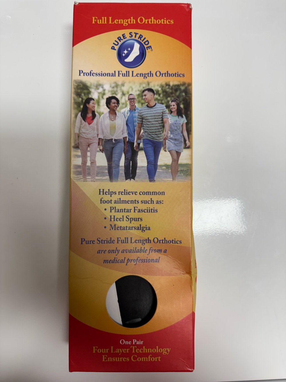 Men’s Full Length Orthotic Insoles - Black
